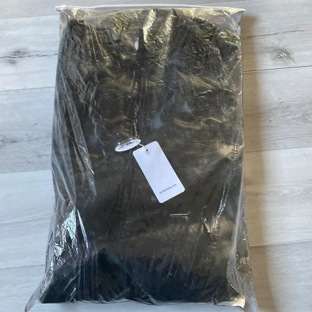 DAVID OUTWEAR KINGDOM LEATHER JACKET‎ BLACK M NWT IN PKG_7